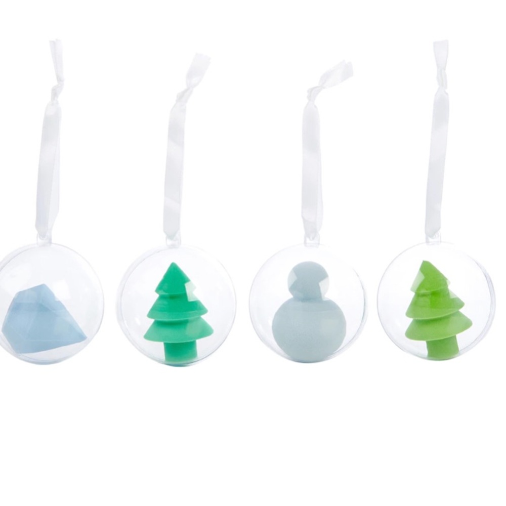 Cosmetic Beauty Sponge Blender Holiday Ornament 11 Piece Set